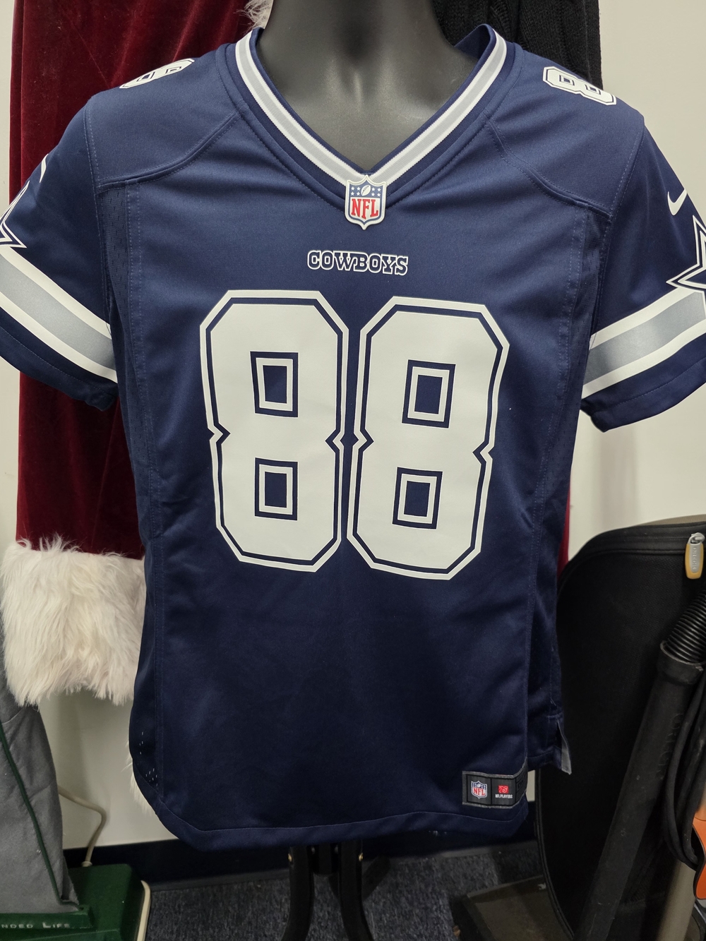 NFL Navy and White Cowboys #88 Bryant Jersey